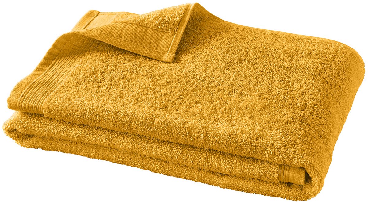 Blanc des Vosges Luxe Badhanddoek Uni - curry - 50x100 cm - 100% microkatoen - 600 g/m²