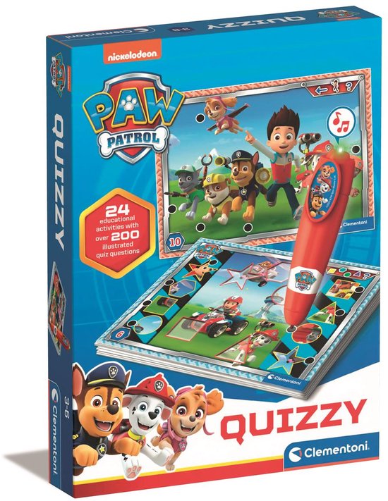 Clementoni Spelend Leren - Interactieve Pen Paw Patrol - Meer dan 200 Educatieve Quizzen - Educatief Speelgoed 3-6 Jaar
