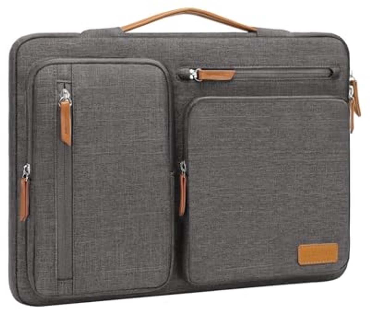 360 Beschermende Laptophoes met Open Zijtas en 4 Ritszakken