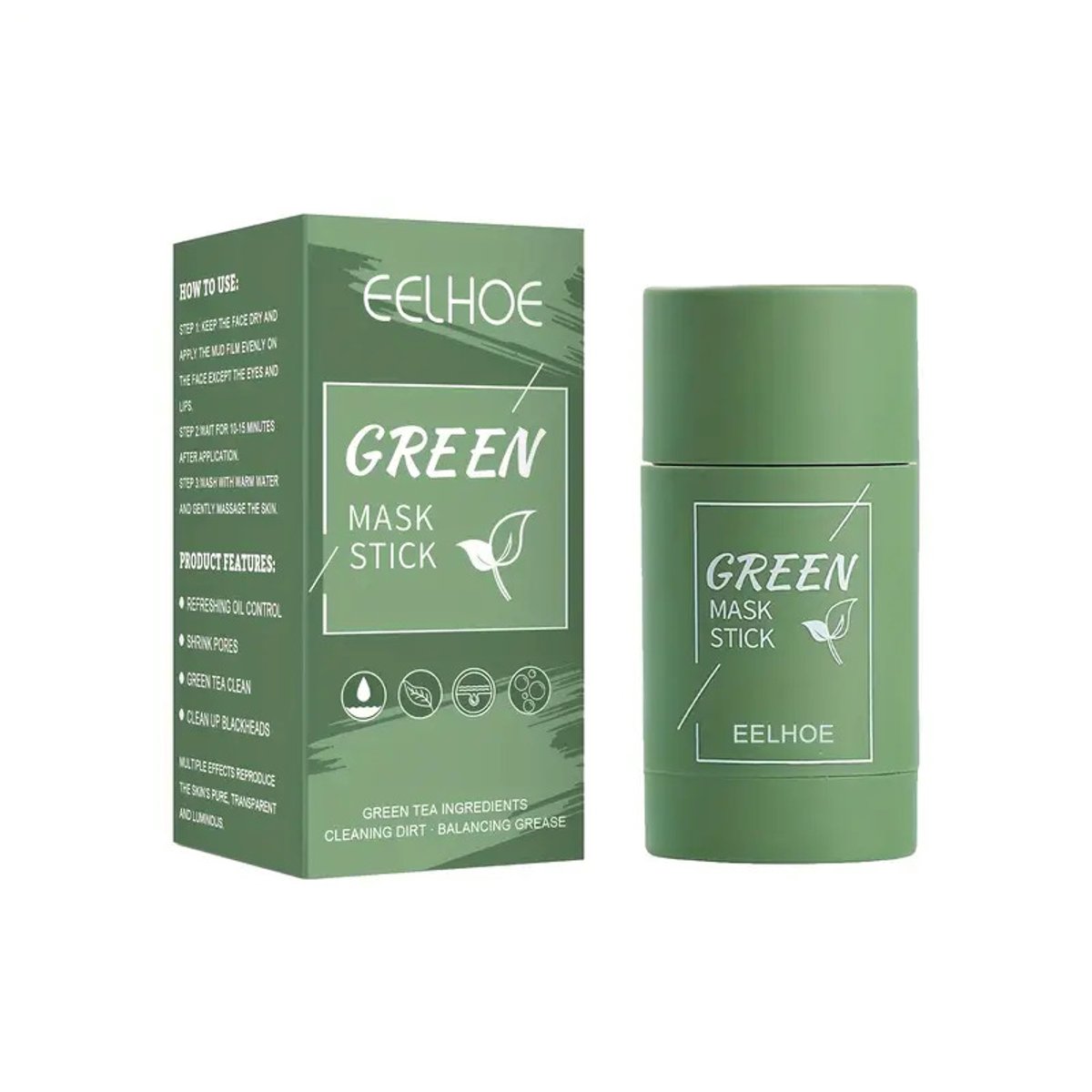 Bodybite - Diepreinigende Maskerstick - Clay Mask Stick - Groene Thee Extract - Porien Reiniging - Gezichtsmasker - CLEANSTICK