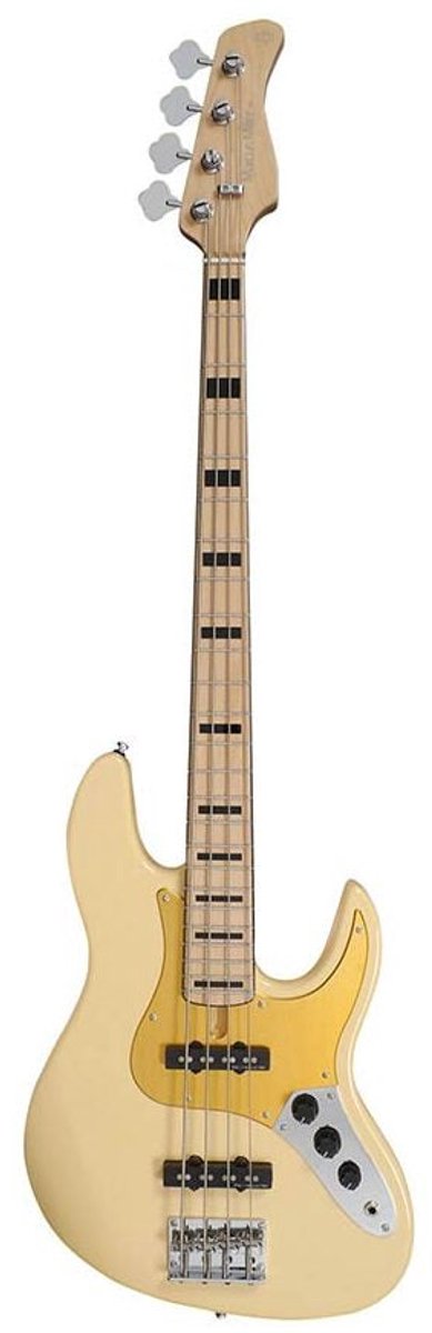 Sire V5.24 A4/VWH Marcus Miller 24-fret Passieve 4-snarige Basgitaar Vintage White