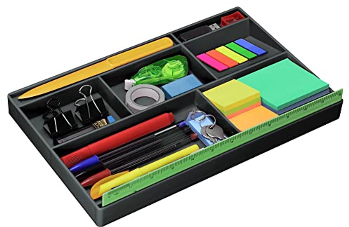 Multifunctionele Lade Organizer voor Bureaubenodigdheden - Kunststof en Stijlvol Design