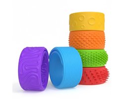 SnapFriemel Armband - 6 stuks - Sensorische slap klaparmband van siliconen - Stil fidget speelgoed – Voor focus & rust