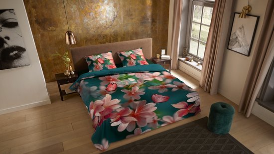 Pure Housse de couette "fleurs" - Multi - (140x200/220 cm) - Microfibre