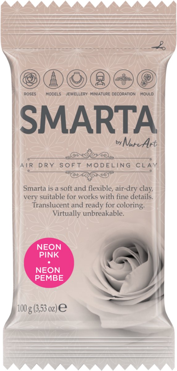 Smarta zelfdrogende klei - Magenta 100g