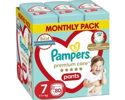 Pampers - Premium Protection Pants - Maat 7 - Mega Pack - 80 luiers - 15+ kg