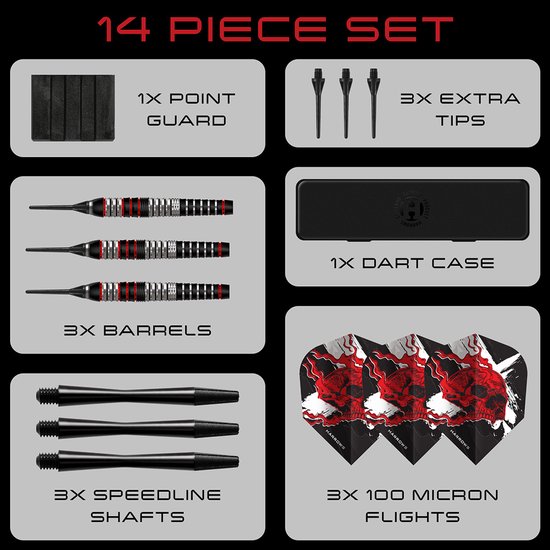 Harrows Ryan Searle Heavy Metal Brass - Soft Tip Darts van Merkloos — afbeelding 4