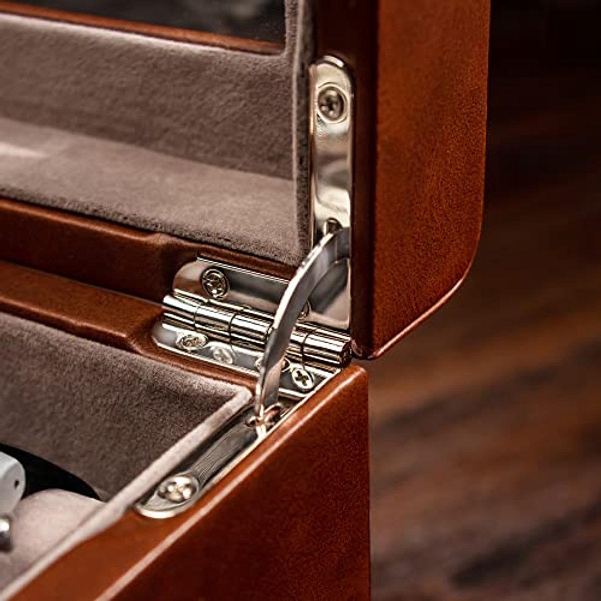 Luxe Horlogebox voor Heren van PU-leer - Organizer voor 8 Horloges met Fluwelen Voering