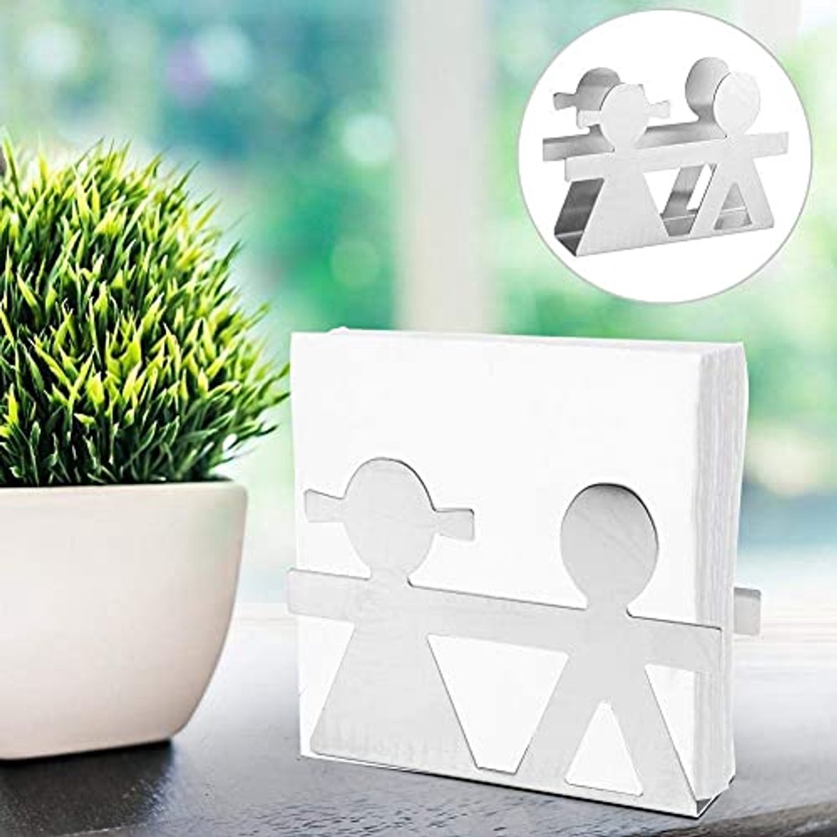 t Modern Stainless Steel Serve Holder, Serving Holder, Table Decoration, Lovers, Style, Tabletop Holder