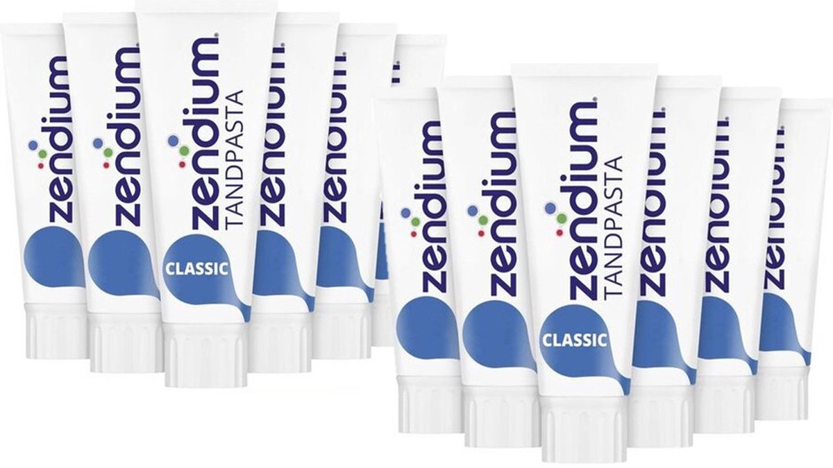 Zendium - Tandpasta - Classic - 75ml x 12