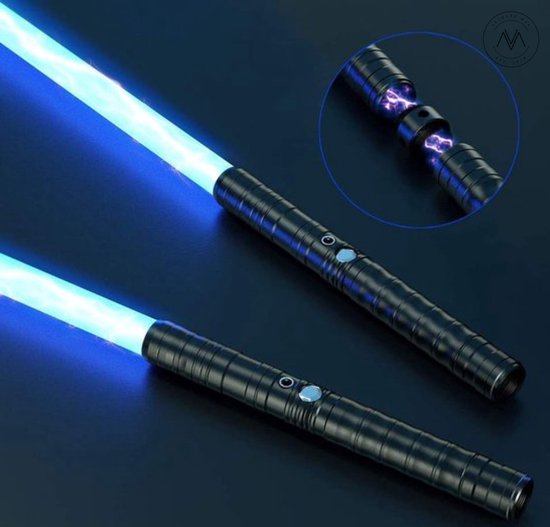 Velours Max®- XXL Lightsaber 78 cm- 7 Kleuren - Aluminium Handvat - USB Oplaadbaar - 2000 mAh- Lichtzwaard - Geluidseffecten - Zwart - Speelgoed - Speelgoed 4 jaar - Kinderen - Peuter- Speelgoed 3 jaar- Speelgoed 2 jaar- Speelgoed - Let The Wars Come