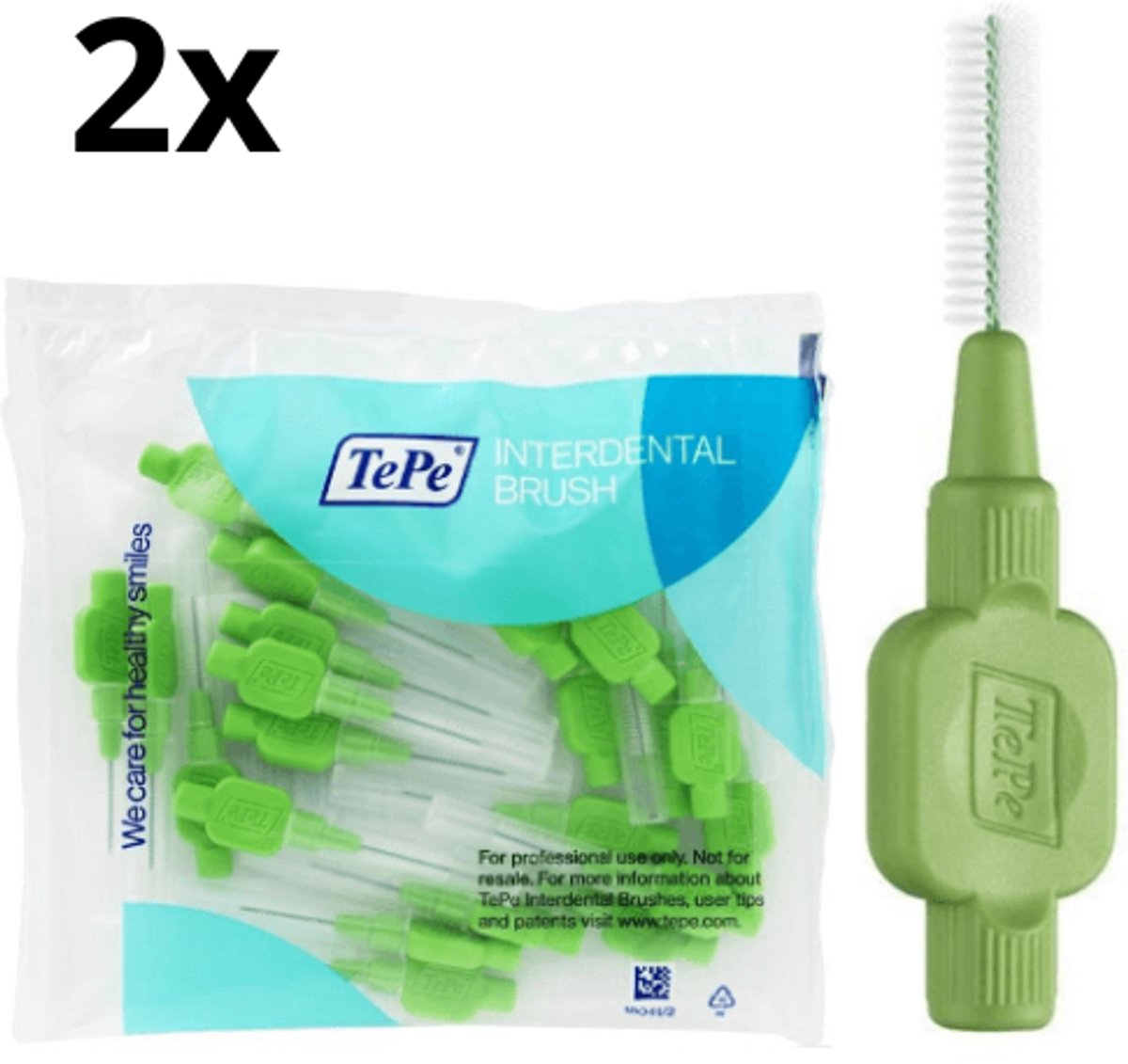 TePe Ragers Groen - 2 x 25 stuks - Voordeelverpakking