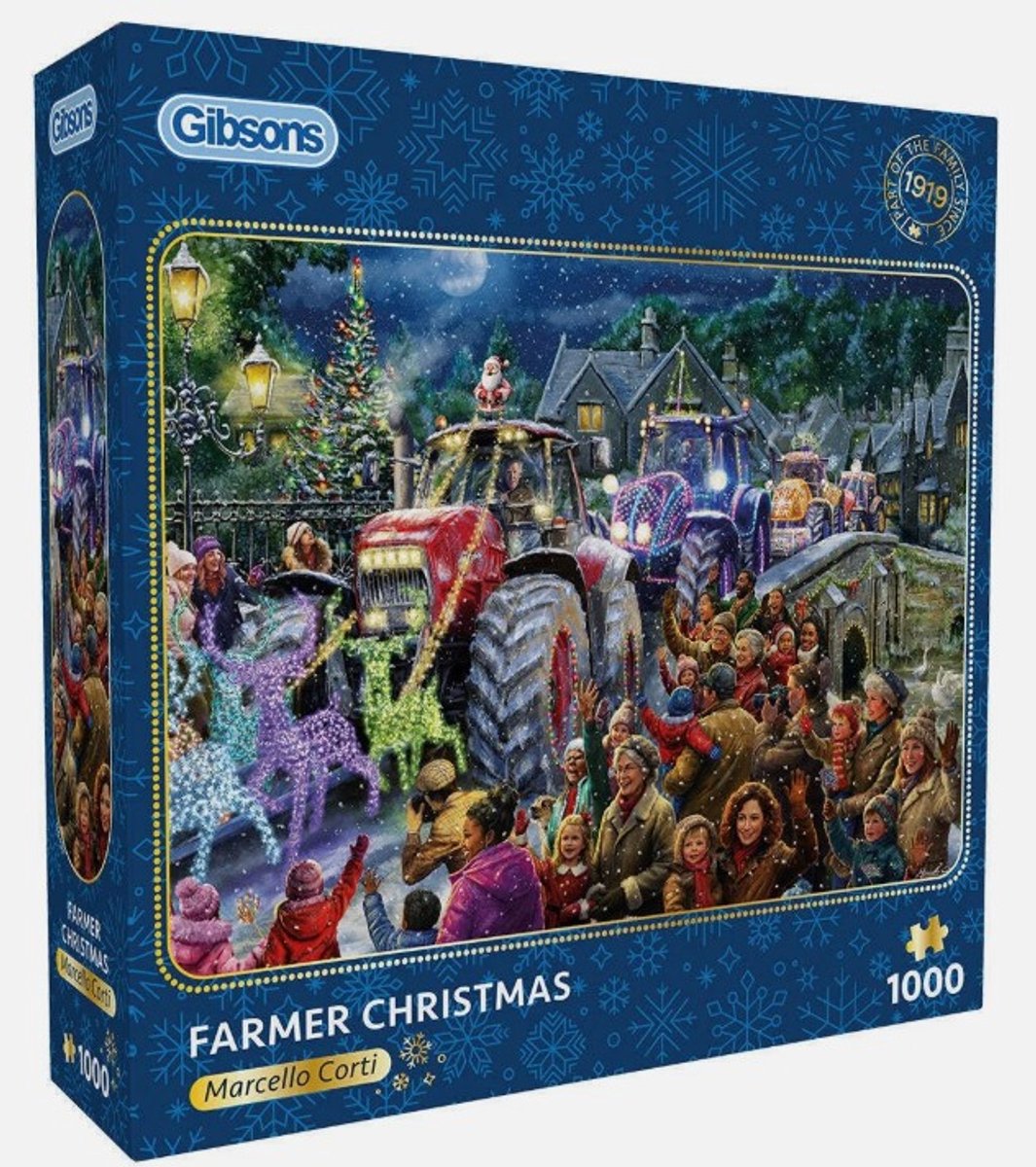 Gibsons - Farmer Christmas (door Marcello Corti) - 1000 stukjes 68×49cm (b×h) - Legpuzzel voor volwassenen