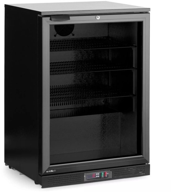 Hendi Arktic Backbar Koelkast - Enkeldeurs - 105L - Zwart - +0°C/+10°C - 220-240V/120W - 600x530x870mm - Horeca Koelkast