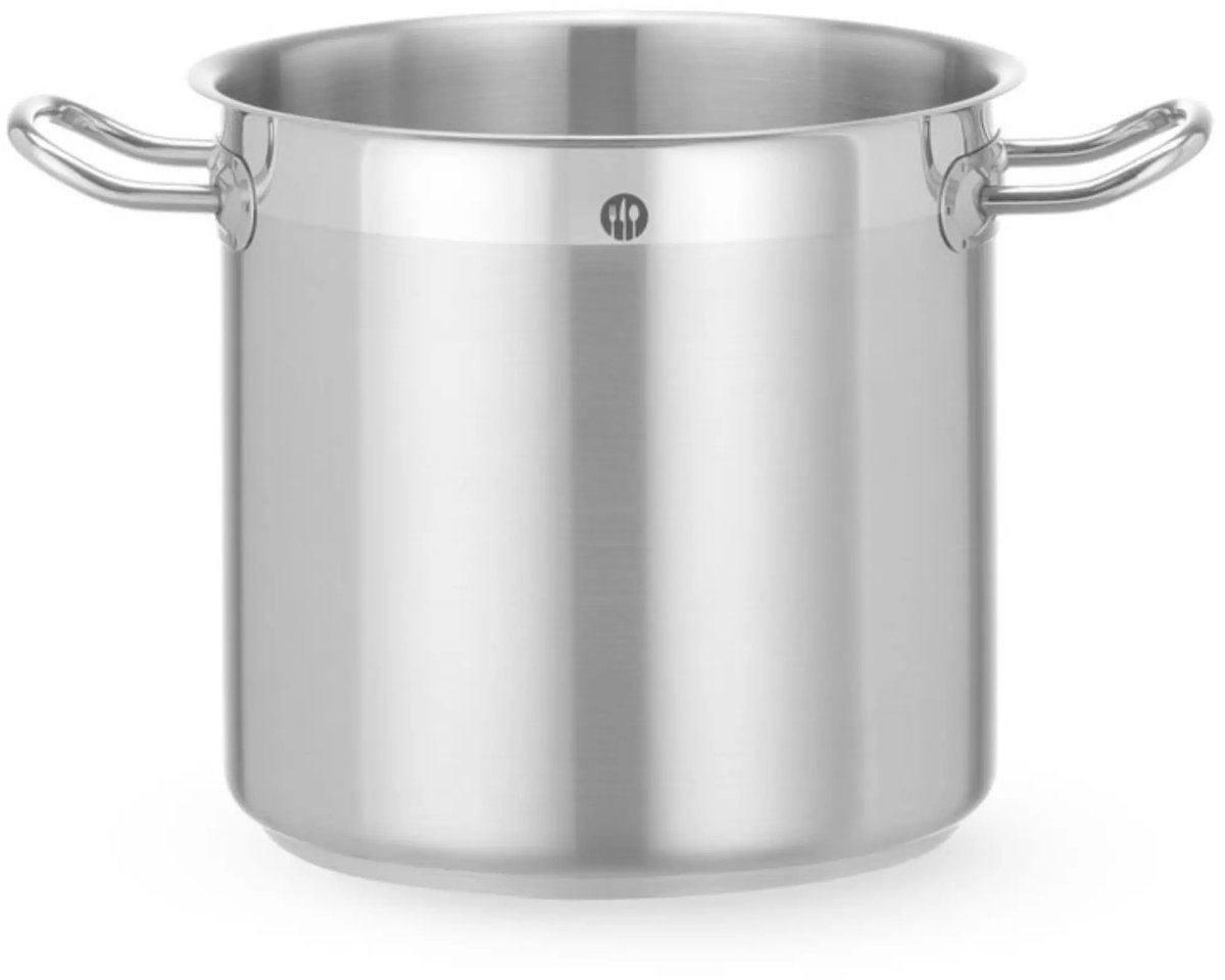 HENDI Hoge kookpan - rvs - zonder deksel - diameter 20 cm, 5,9 liter - voor alle warmtebronnen