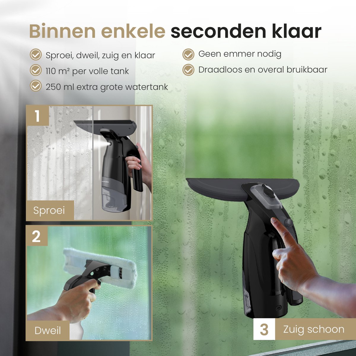 Vapore Elektrische Ruitenreiniger thumbnail 3