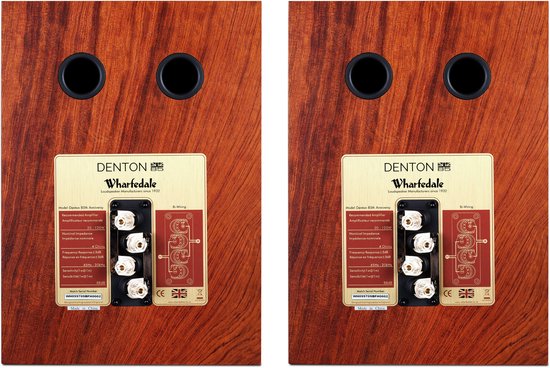 Wharfedale Denton 85th Anniversary Boekenplank Speaker - 2-weg speaker - Tweeter 25'' mm - Woofer 156'' mm - Mahogany van Merkloos — afbeelding 4