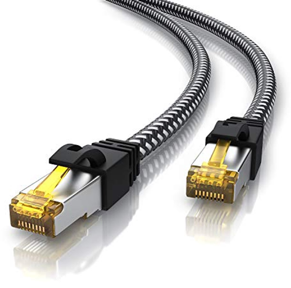 Image of 10m CAT 7 Netwerkkabel - S/FTP PIMF Afscherming - 10 Gbit/s Gigabit Ethernet Kabel voor Thuis en Kantoor