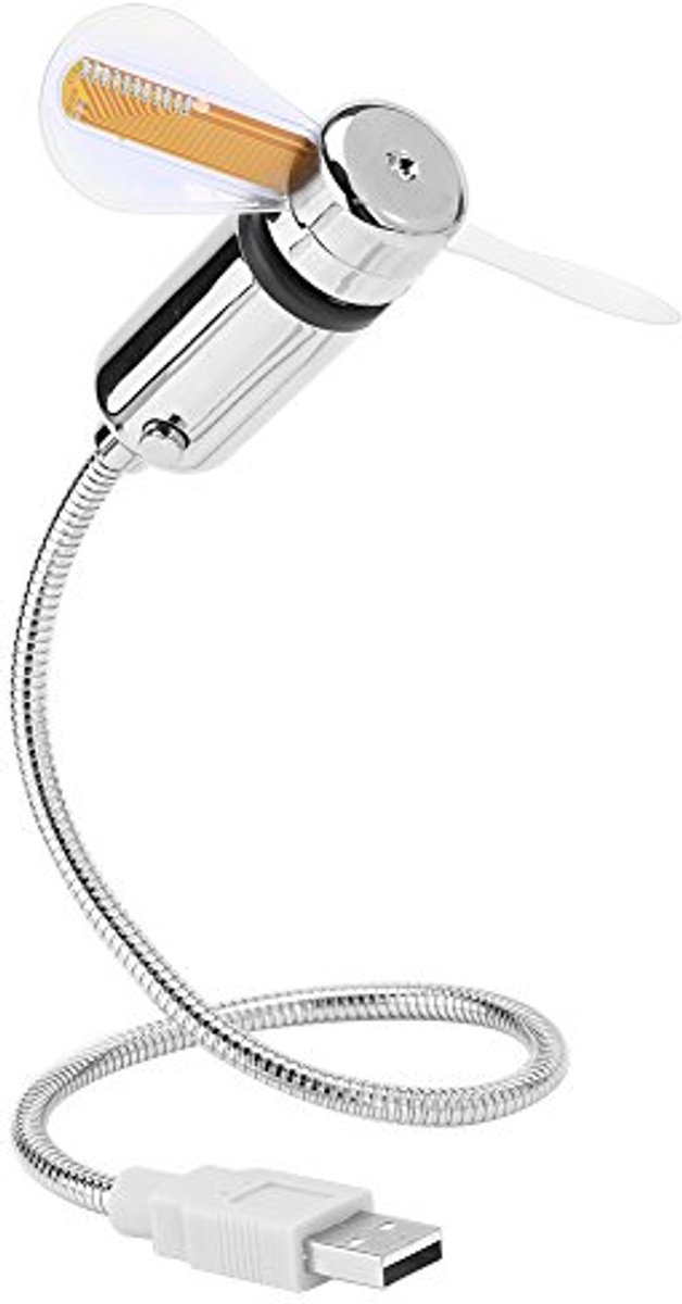 Programmeervriendelijke USB LED RGB Ventilator - Mini Flexibele USB Ventilator voor PC en Laptop