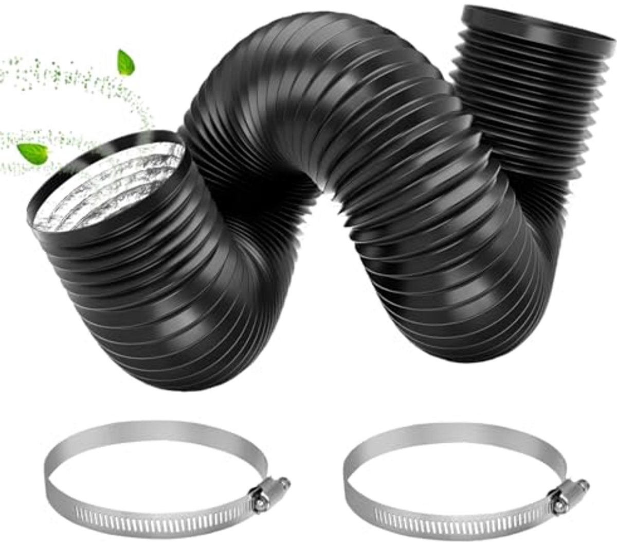Flexibele Afvoerslang 150 mm - 3 meter Aluminium Ventilatiebuis voor Airconditioning en Wasdroger