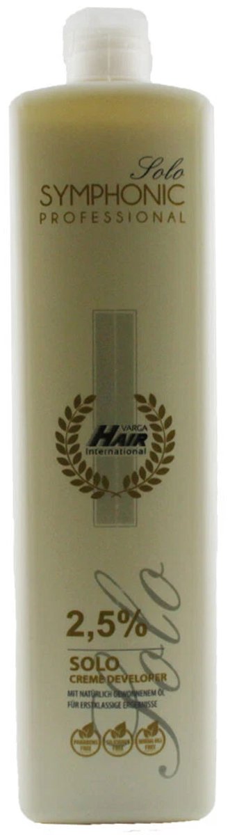 VARGA HAIR Solo SYMPHONIC Ontwikkelaar Oxydant Activator Ontwikkelaar 2,5% 1 L
