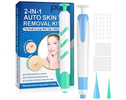 Purebeauty Steelwratjes Verwijderen Kit - 40 stuks - Groot en Klein - 2-8mm - Skin Tags - Steelwratten Verwijderaar - Skin Tag Remover