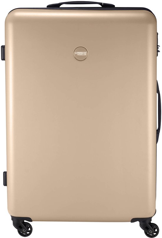 Princess Traveller PT-01 - Grote Reiskoffer - Parchment Beige - 77x52x29cm - 98 L Koffer