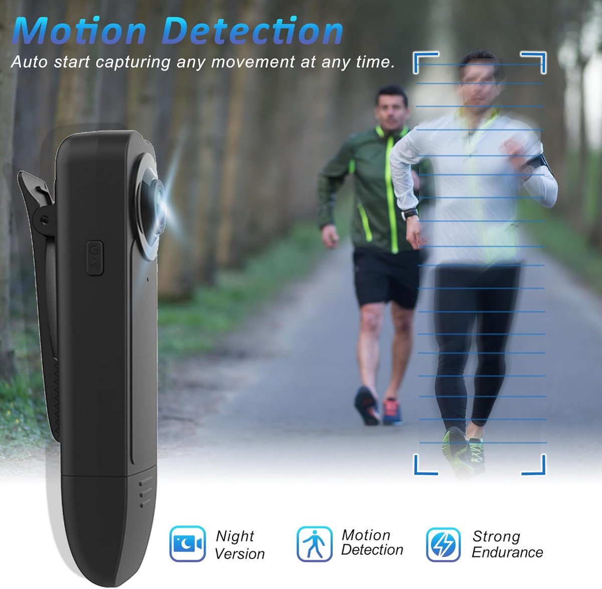 Afbeelding 3 van Mini Bodycam - Opname Audio en Video - 1080P Nachtzicht