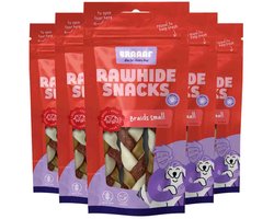 5x Braaaf Hondensnack Twister Vlecht Klein 12 cm 80 gr