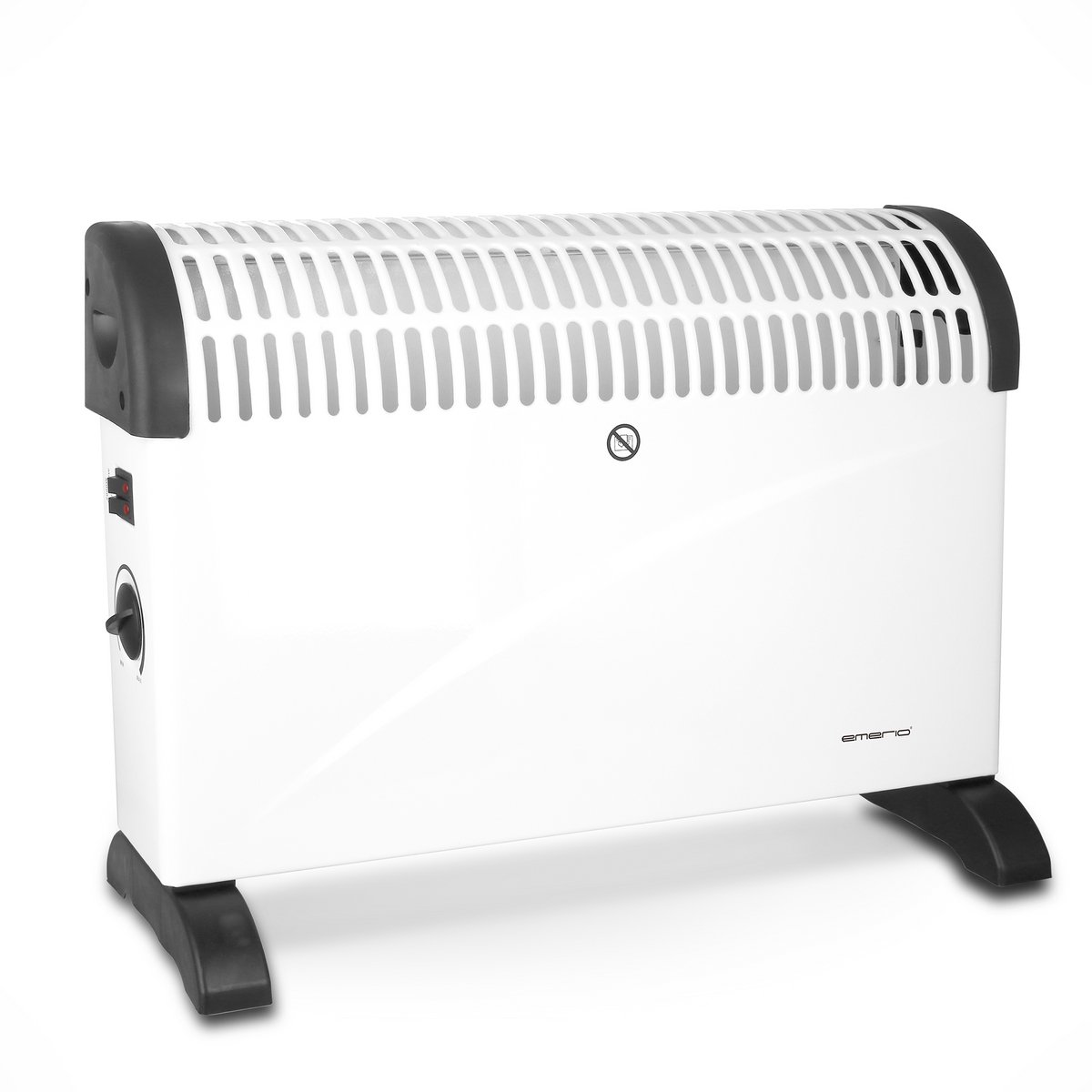 Emerio Convectorkachel - 25m² - Elektrische Kachel - Regelbare Thermostaat - 3 Temperatuur Instellingen - Mechanische bediening - Indicatielampje - Vrijstaand - Oververhittingsbeveiliging - 2000W - CH-121858.2 Wit