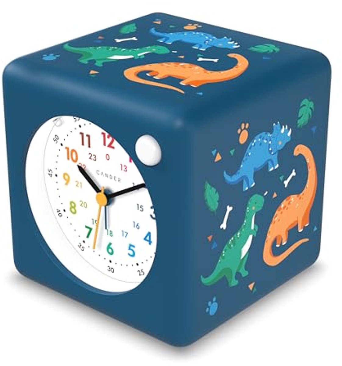 Geruisloze kinderwekker met dinosaurusmotieven voor jongens en meisjes