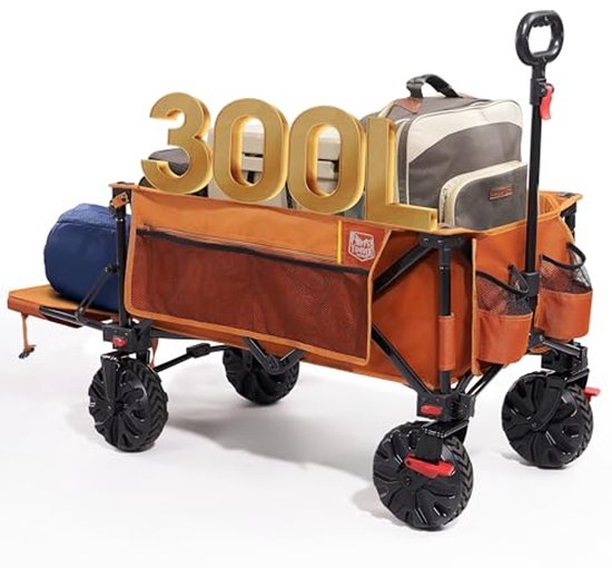 Opvouwbare bolderkar - Voor Kampeerspullen 80KG - Donkerblauw Opvouwbare bolderkar - Voor Kampeerspullen 80KG - Donkerblauw