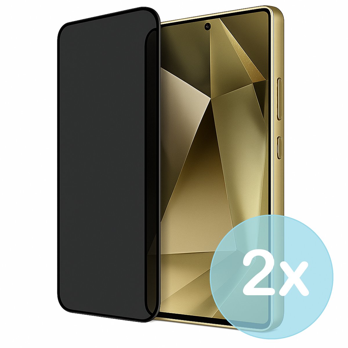 Privacy Screenprotector Geschikt voor Samsung Galaxy S24 Ultra – Anti-Gluren – Krasbestendig Gehard Glas 9H – Volledige Dekking – 2-Pack – FuturiQ