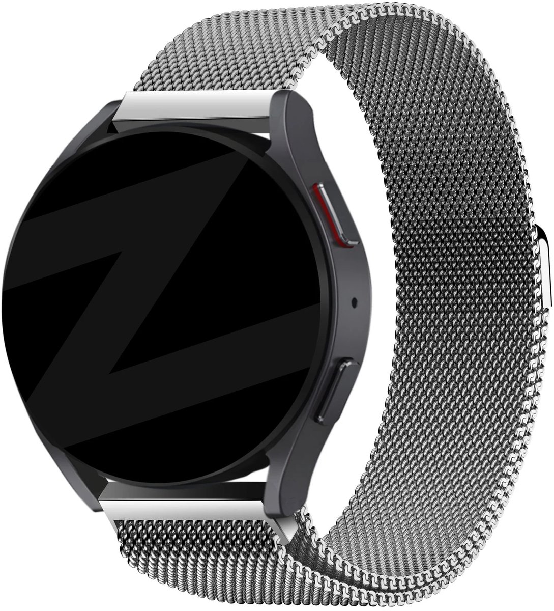 Bandz Milanese Loop Strap (zilver) geschikt voor Garmin Vivoactive 4, Venu 2, Venu 3, Venu 4 - 45mm, Forerunner 255, 265, 570 - 47mm - Comfortabele en stijlvolle metalen horlogeband