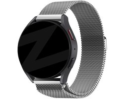 Bandz Milanese Loop Strap (zilver) geschikt voor Garmin Vivoactive 4, Venu 2, Venu 3, Venu 4 - 45mm, Forerunner 255, 265, 570 - 47mm - Comfortabele en stijlvolle metalen horlogeband