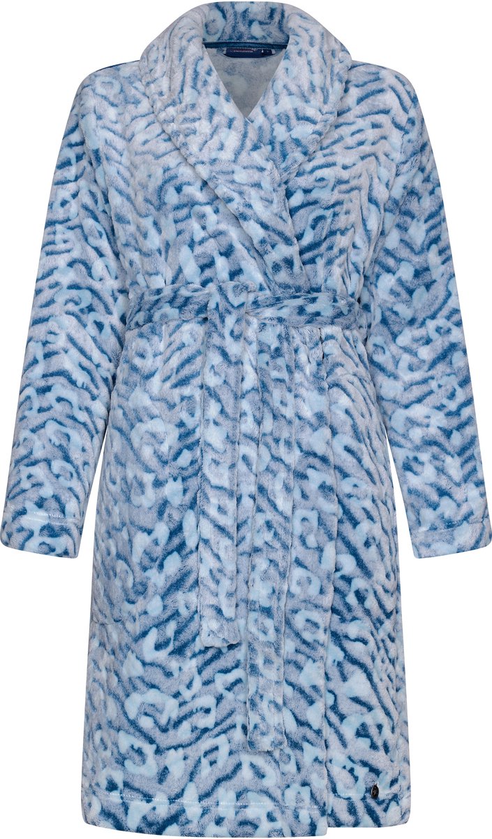 Pastunette Badjas - Wild Dreams - Fleece - Blauw Turquoise