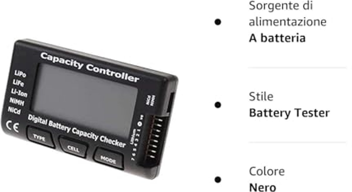 Digitale Batterij Capaciteit Tester voor LiPo, Li-ion, NiMH en NiCd