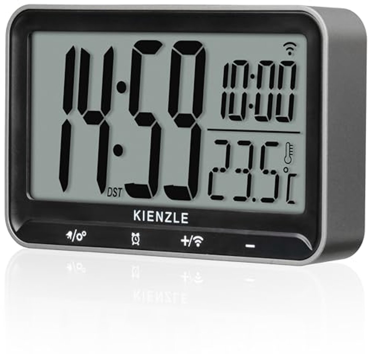 Digitale Radiogestuurde Alarmklok met Dubbele Alarmfunctie en Thermometer