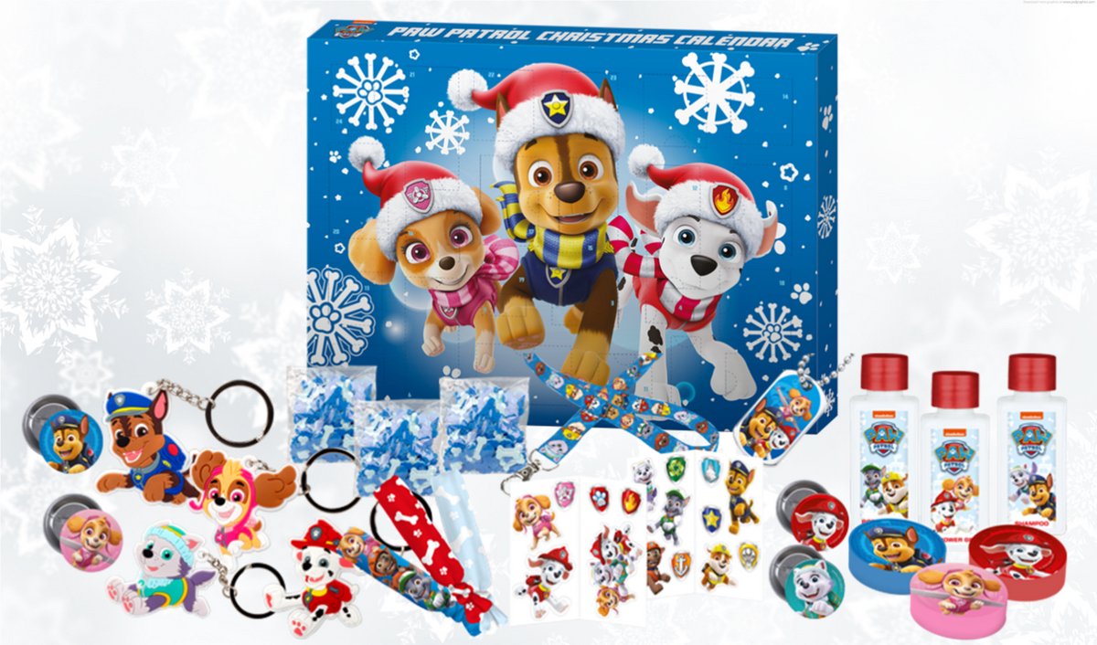 PAW Patrol Adventskalender 2025 – 24 Verassingen voor Kinderen - Beauty & Accessoires