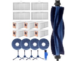 BukkitBow - Accessoireset Geschikt voor Eufy Omni C20 - Met HEPA Filters, Roller, Zijborstels, Mopdoeken & Stofzakken - Vervangingsonderdelen - 20-Delige Set