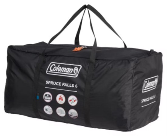 Coleman Spruce Falls 6 familietent - 6 persoons tent - waterdicht en lichtgewicht - blauw/zwart van Coleman — afbeelding 4