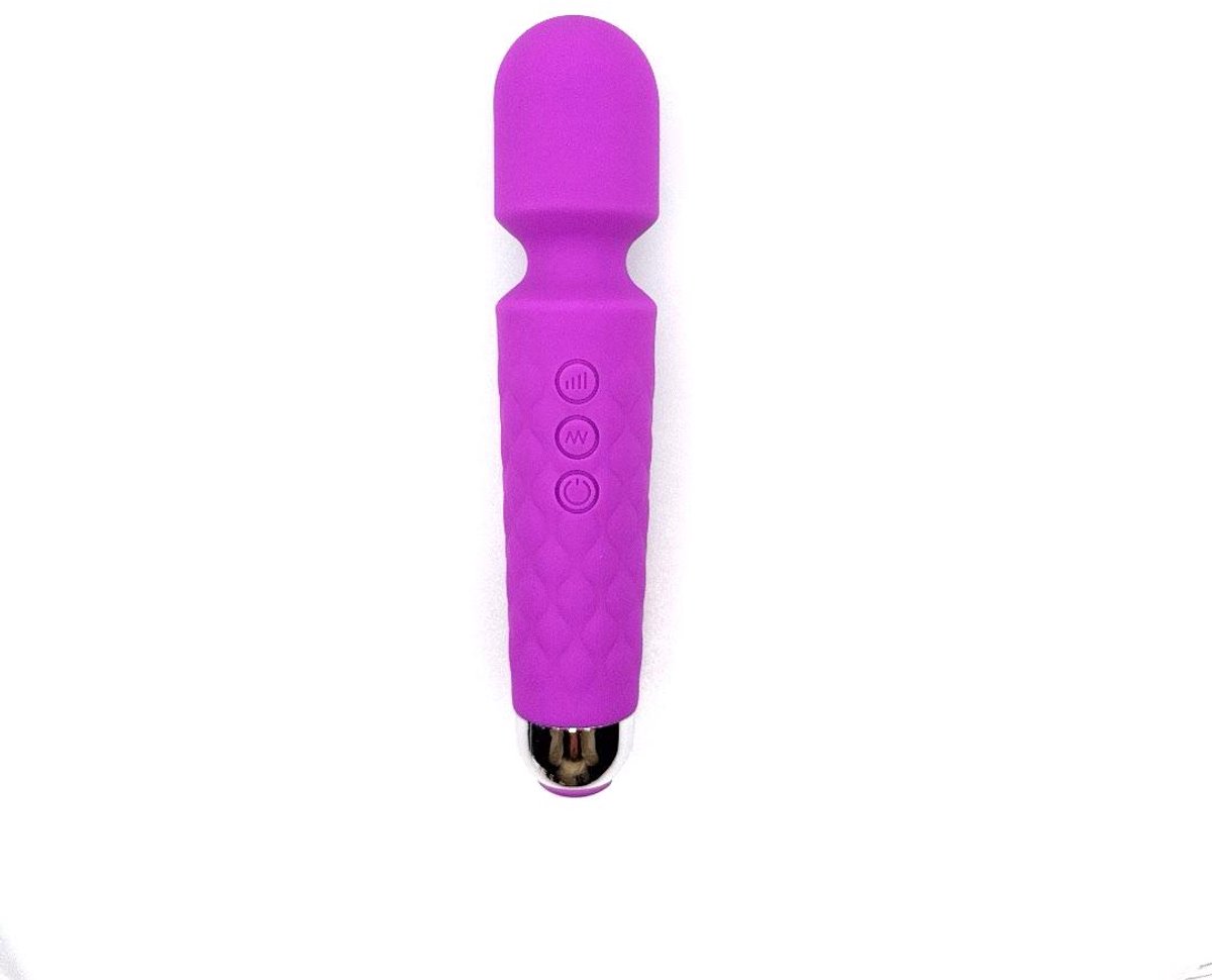 Happy Tears© Purple Desire Wand Vibrator Krachtige Massager met Diepe Vibraties – Luxe Paarse Vibrator voor Intense Stimulatie