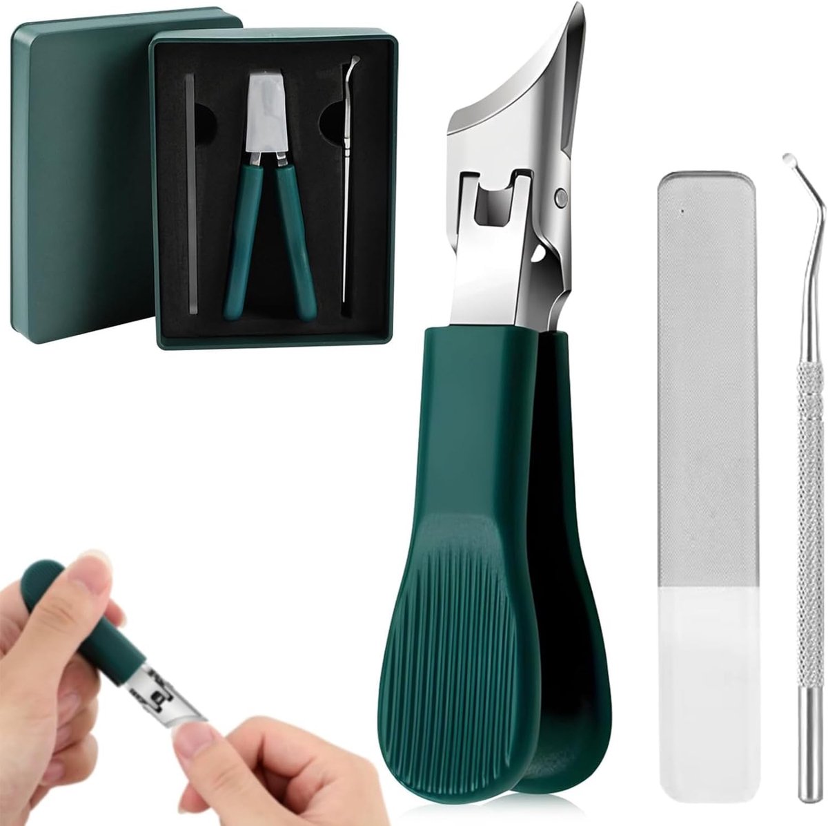 Eagle Beak Nagelknippers - Eagle Beak Vorm - Brede Kaak - Anti-Scheur - Ingebogen Handgreep