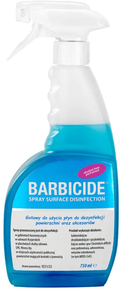 Barbicide Spray – Desinfectiespray – Alcoholvrij – Snelle Werking – Veilig voor Alle Oppervlakken