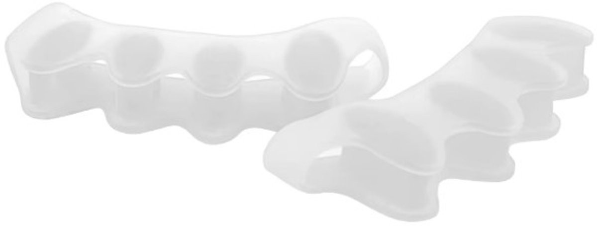Go Go Gadget - Teenspreider - Tenenspreider - Pedicure - Nagels lakken - Siliconen - 1 paar - Wit