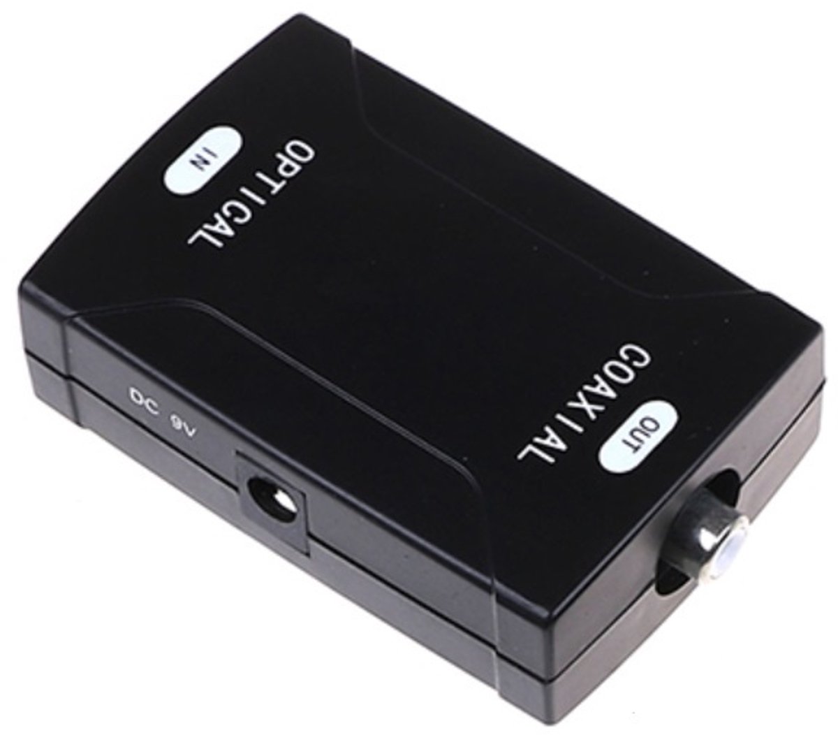 Dolphix Toslink optisch naar Coaxiaal S/P DIF converter - netvoeding - Dolby Digital