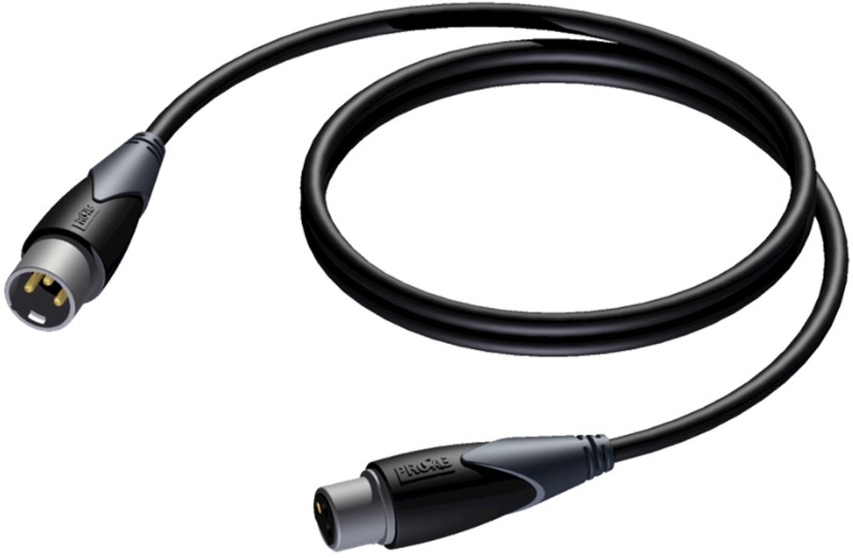 Procab CLA901 gebalanceerde XLR mannelijk - XLR vrouwelijk kabel - 0,50 meter