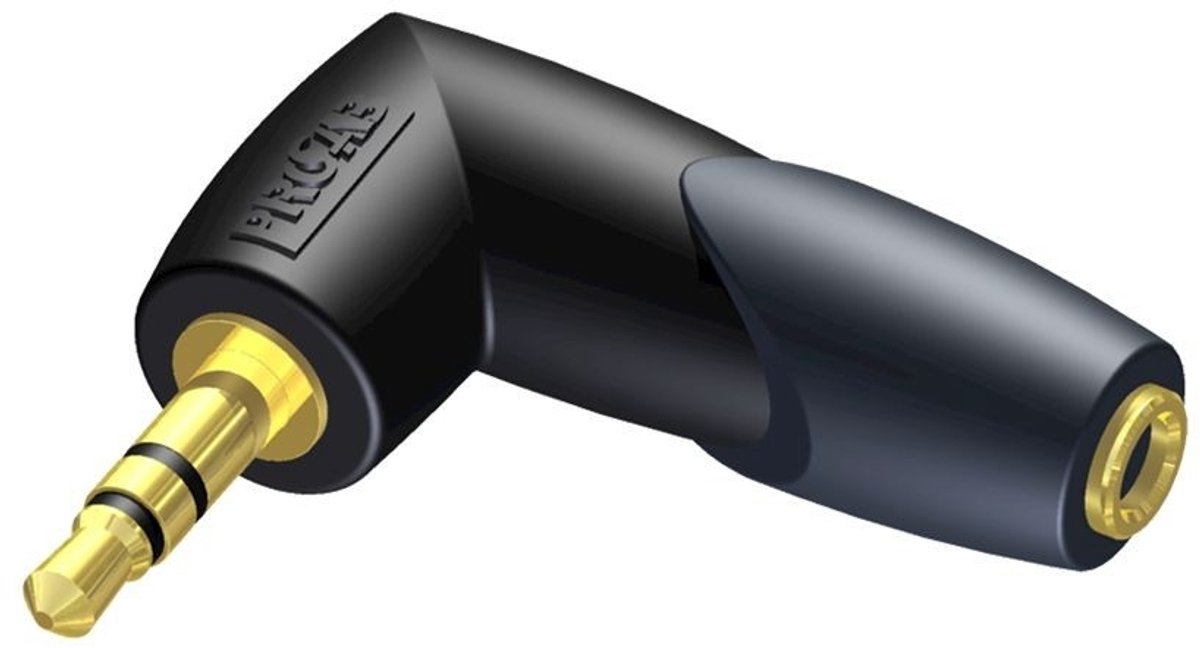 Procab CLP204 3,5mm Jack haakse stereo audio adapter