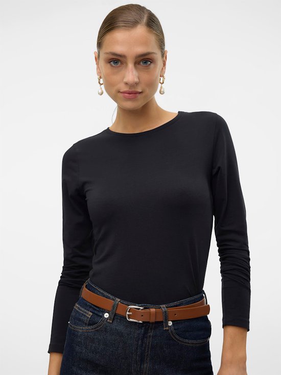 VERO MODA - VMLULU LS O-NECK TOP JRS NOOS - Femme - Chemisiers