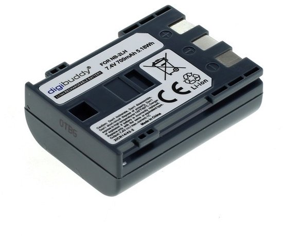 Canon NB-2LH accu 700mAh 7.4V Li-Ion batterij vervanger voor PowerShot S30 S40 G7 EOS 350D Legria HF R16